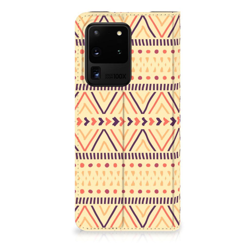 Samsung Galaxy S20 Ultra Hoesje met Magneet Aztec Yellow - B2C Telecom