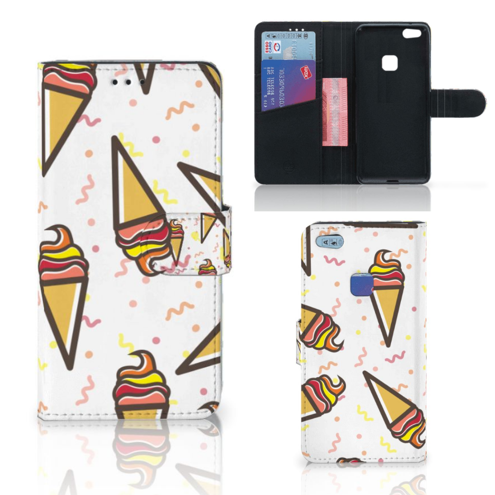 Huawei P10 Lite Book Cover Icecream