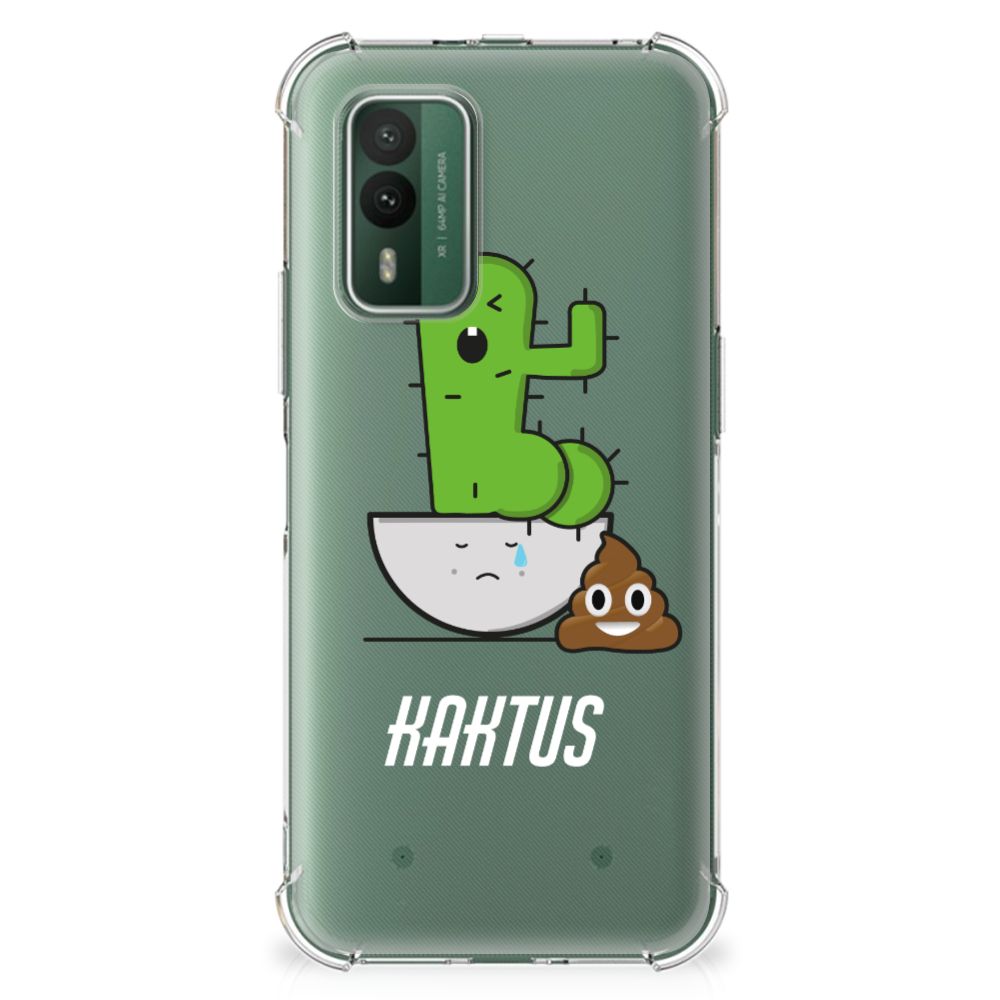 Nokia XR21 Stevig Bumper Hoesje Cactus Poo