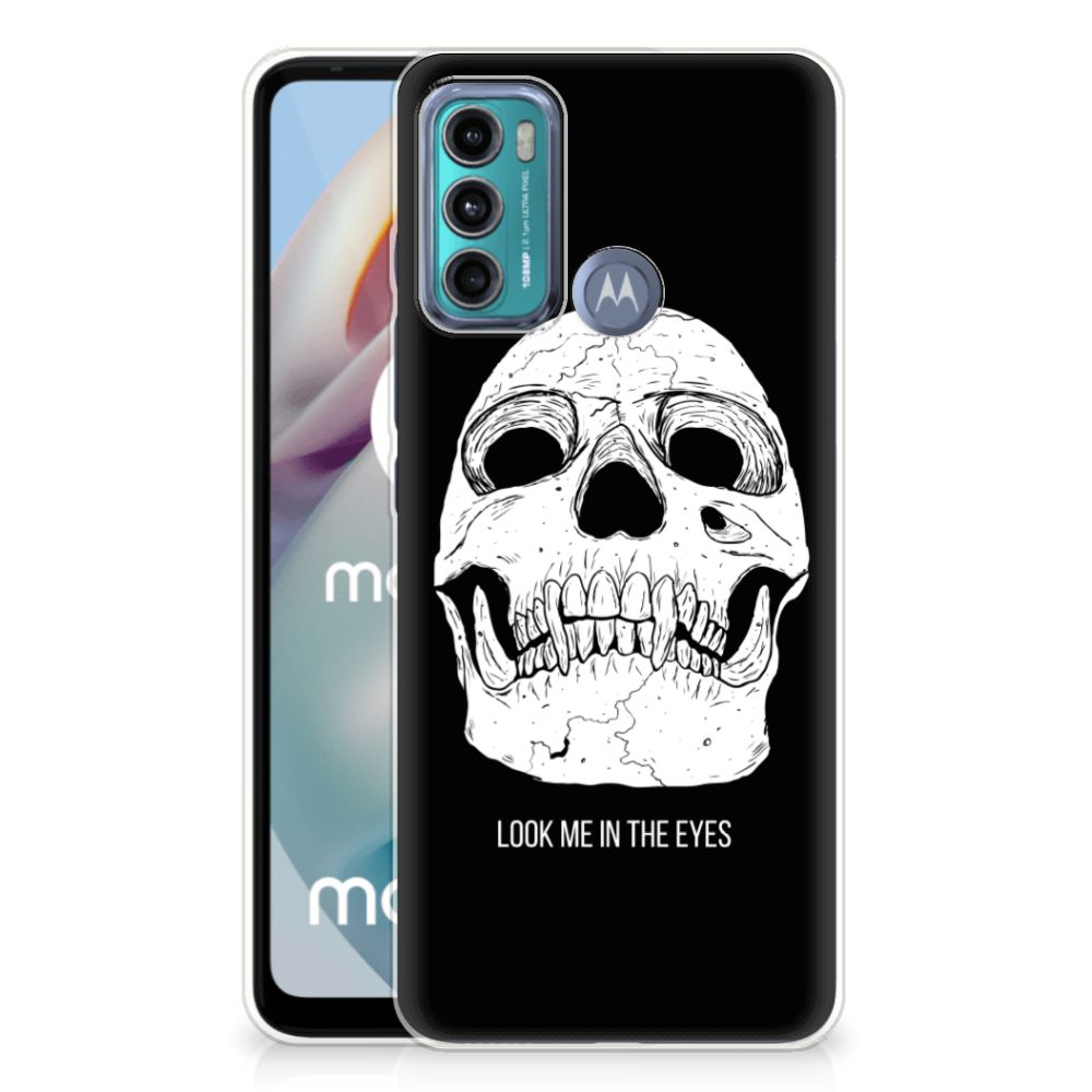 Silicone Back Case Motorola Moto G60 Skull Eyes