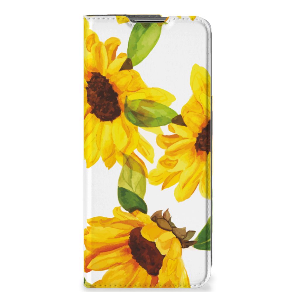 Smart Cover voor OnePlus Nord CE 2 5G Zonnebloemen - B2C Telecom