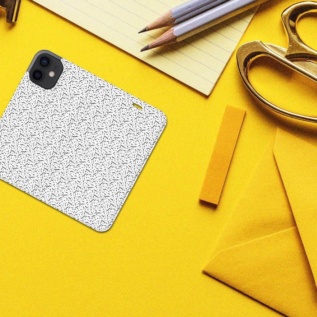 iPhone 12 Mini Hoesje met Magneet Stripes Dots - B2C Telecom