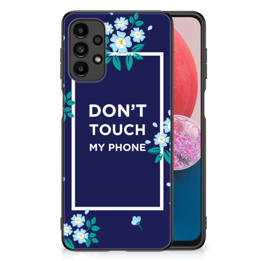 Samsung Galaxy A13 4G Telefoon Hoesje Flowers Blue DTMP B2C Telecom