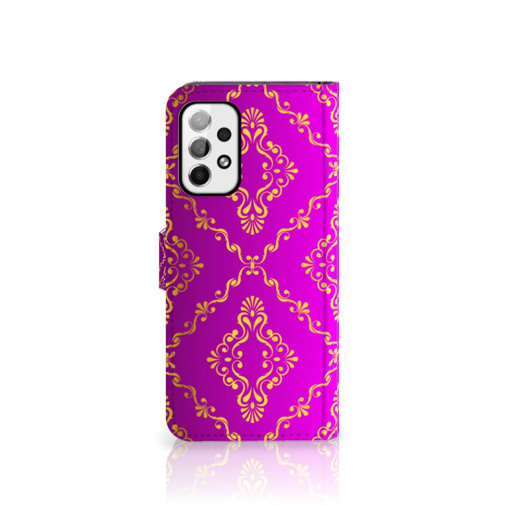 Wallet Case Samsung Galaxy A73 5G Barok Roze