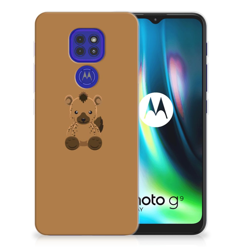 Motorola Moto G9 Play | E7 Plus Telefoonhoesje met Naam Baby Hyena B2C Telecom