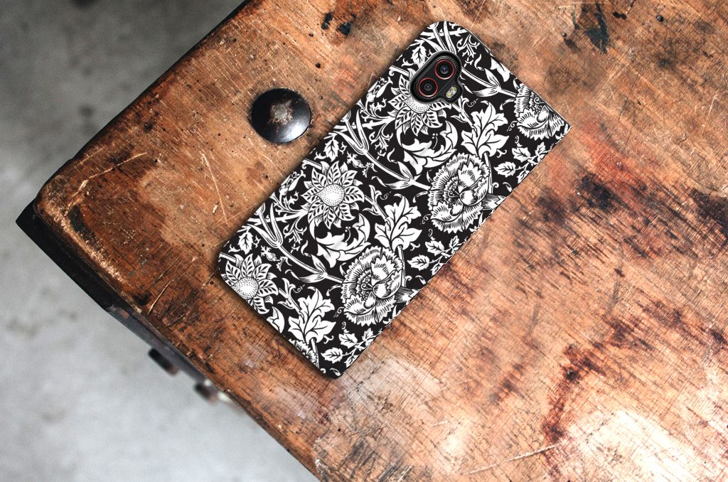 Samsung Galaxy Xcover 6 Pro Smart Cover Black Flowers - B2C Telecom