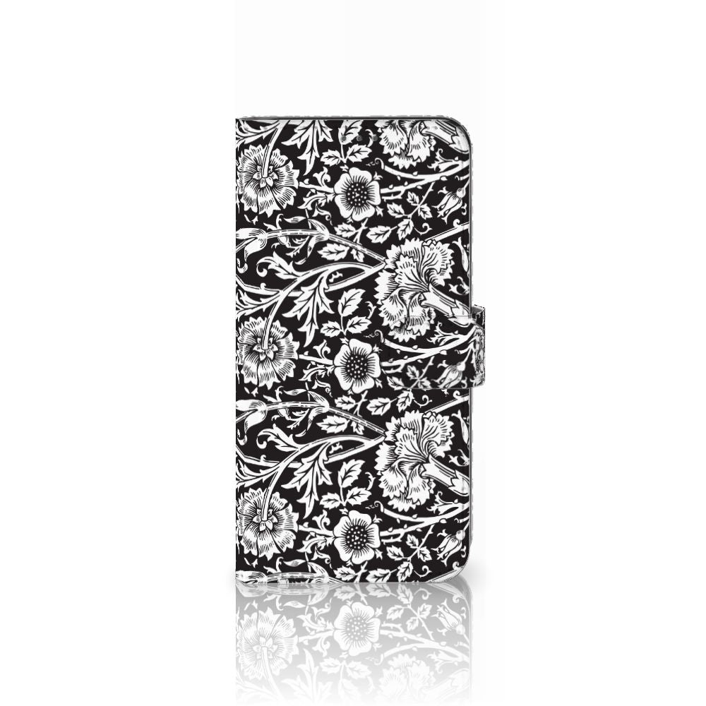 Samsung Galaxy A22 4G | M22 Hoesje Black Flowers