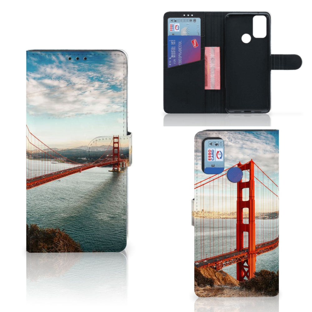 Alcatel 1S (2021) Flip Cover Golden Gate Bridge