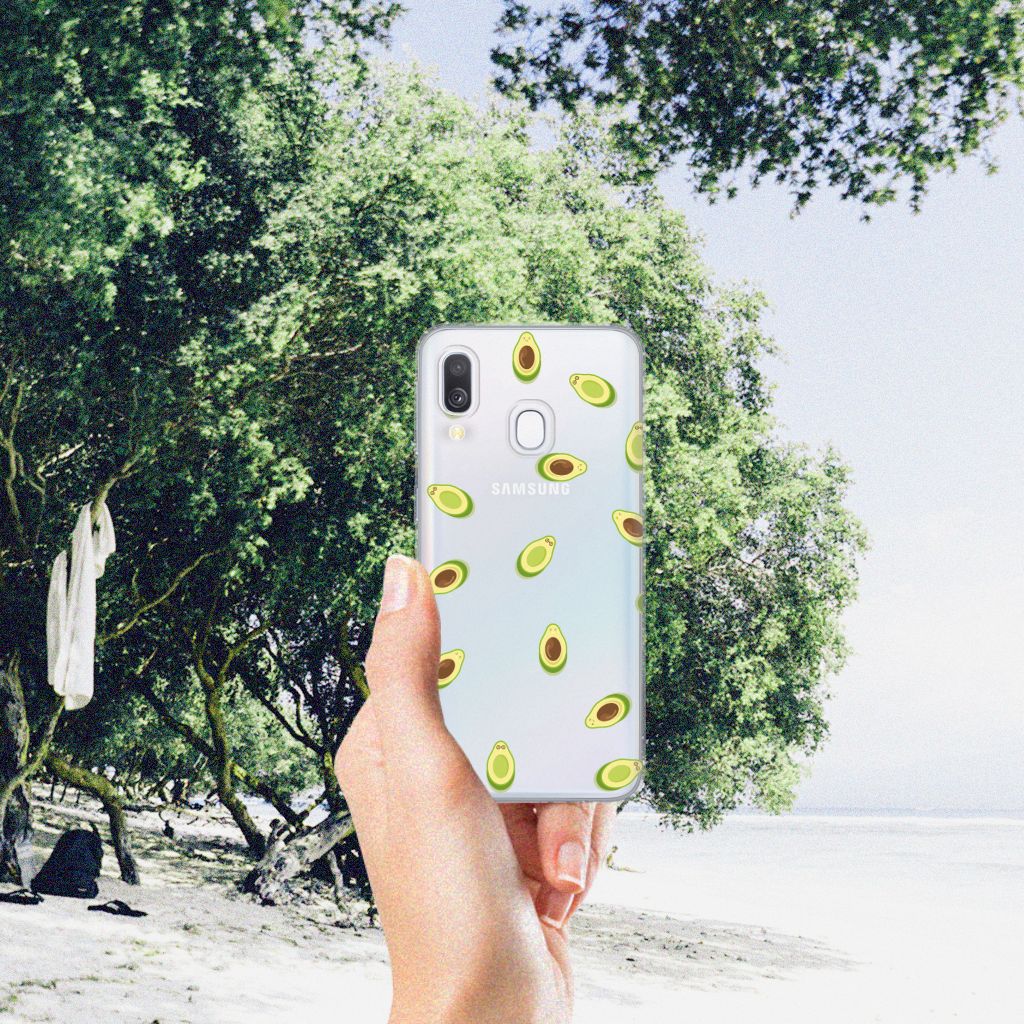 Samsung Galaxy A40 Siliconen Case Avocado