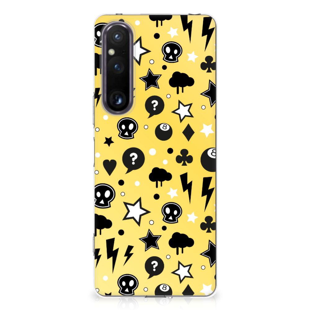 Silicone Back Case Sony Xperia 1 V Punk Geel