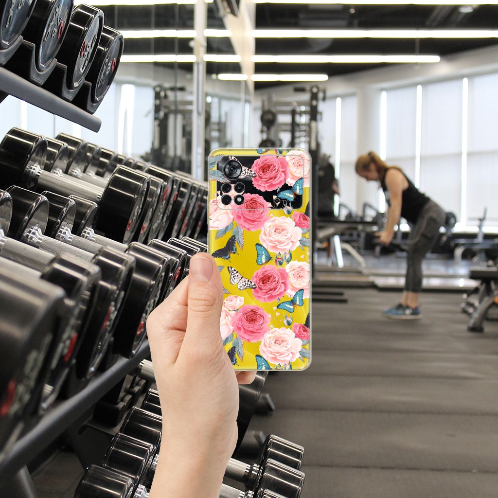 Xiaomi Poco X4 Pro 5G TPU Case Butterfly Roses B2C Telecom