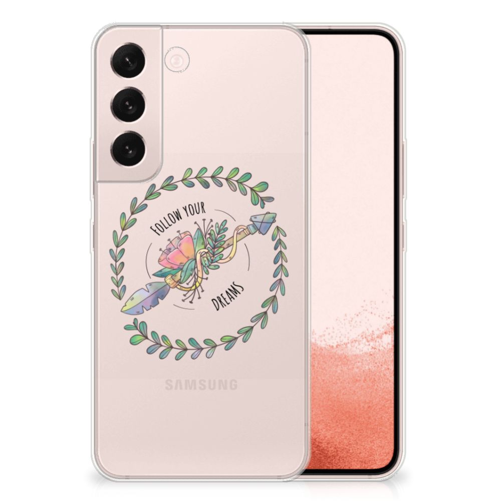 Samsung Galaxy S22 Telefoonhoesje met Naam Boho Dreams B2C Telecom