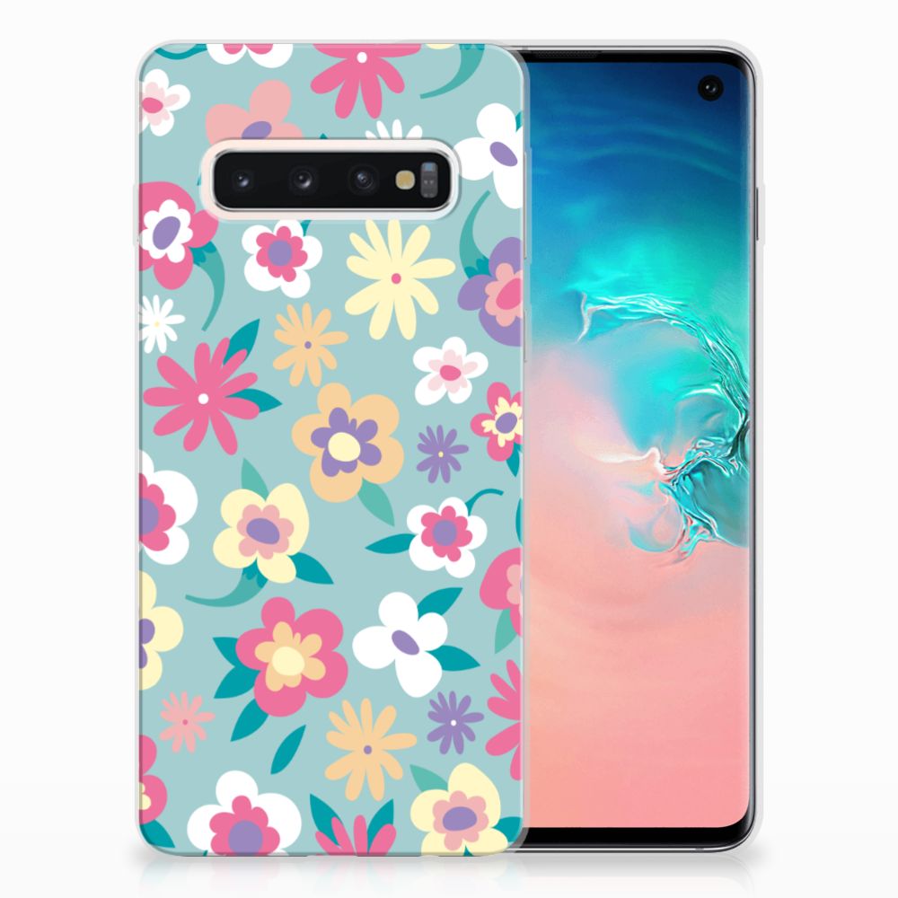 Samsung Galaxy S10 TPU Case Flower Power