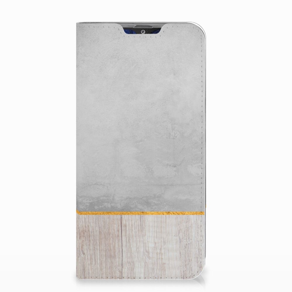 Samsung Galaxy A30 Book Wallet Case Wood Concrete