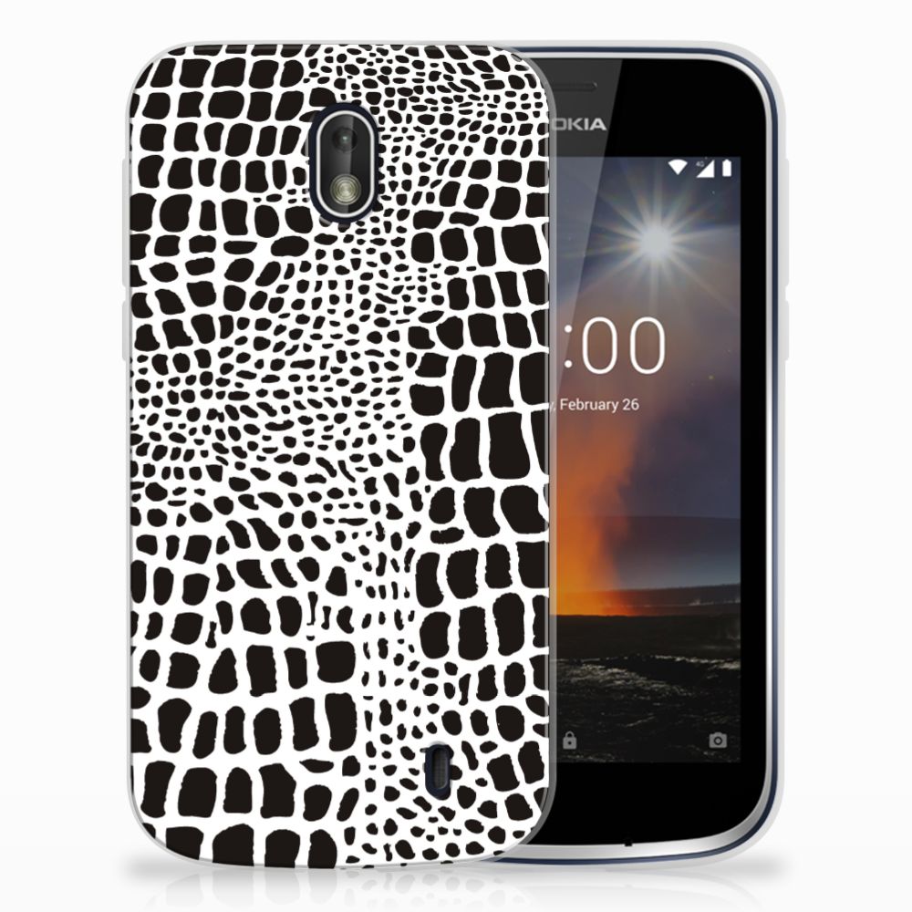 Nokia 1 TPU Hoesje Slangenprint