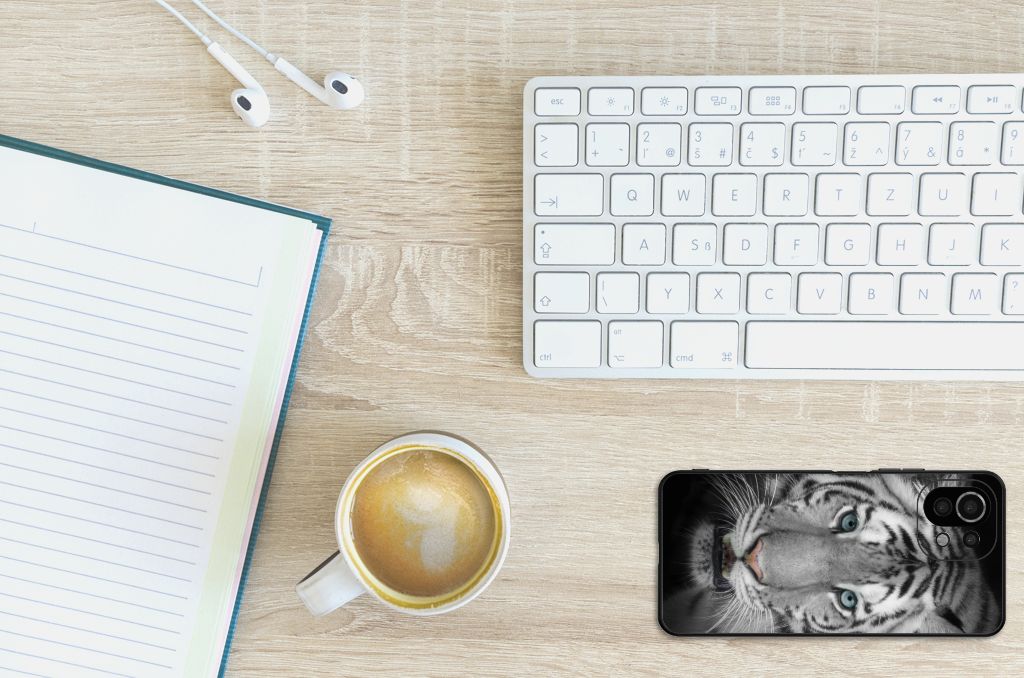 Xiaomi 11 Lite 5G NE | Mi 11 Lite Dierenprint Telefoonhoesje Tijger B2C Telecom