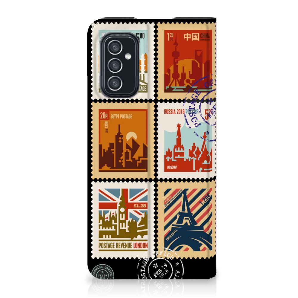 Samsung Galaxy M52 Book Cover Postzegels - B2C Telecom
