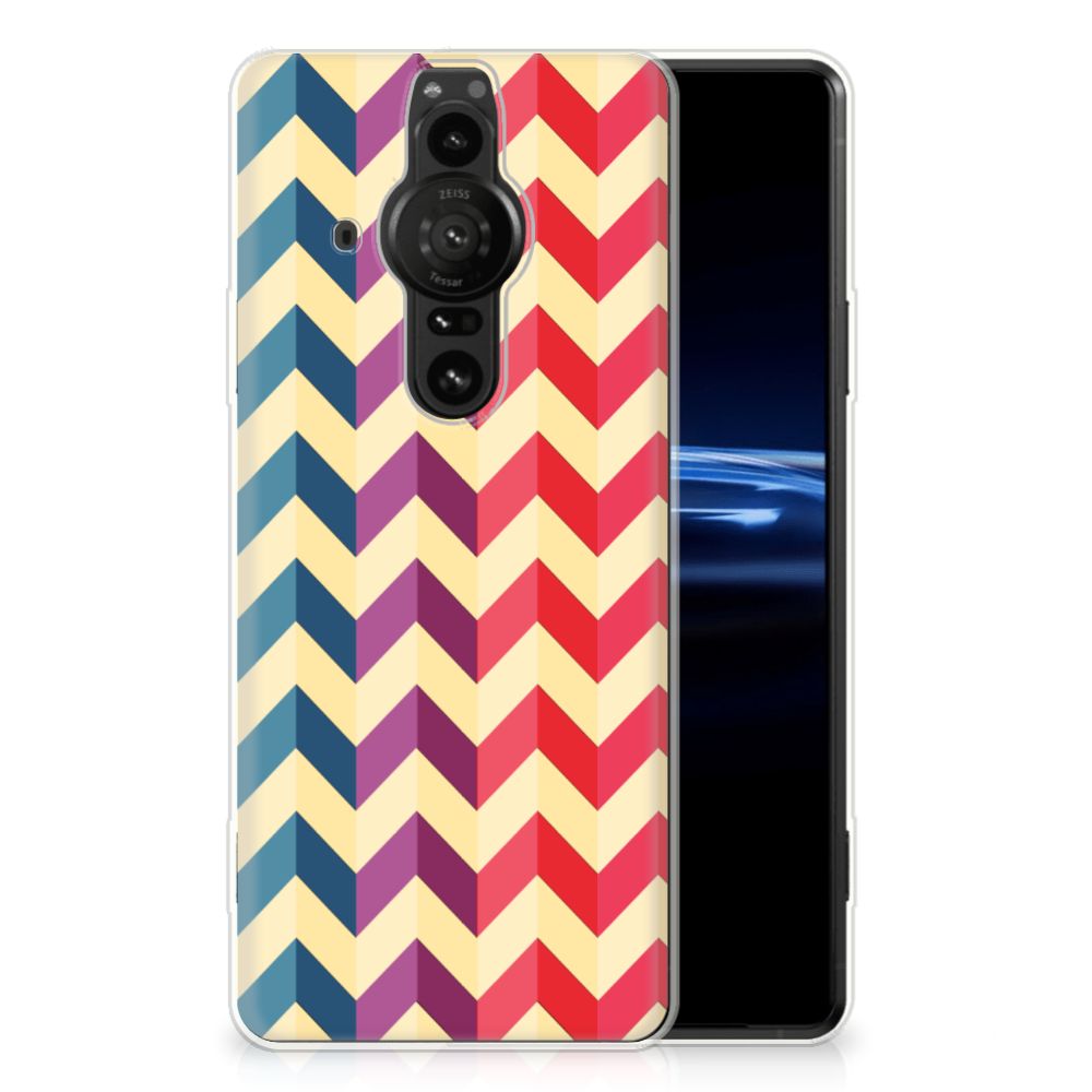 Sony Xperia Pro-I TPU bumper Zigzag Multi Color B2C Telecom