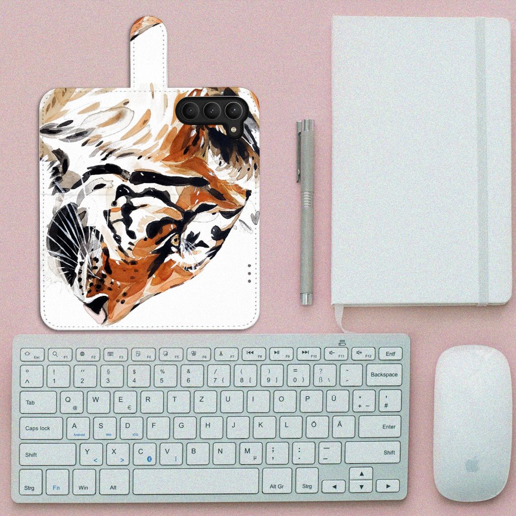 Hoesje Samsung Galaxy S23 Watercolor Tiger