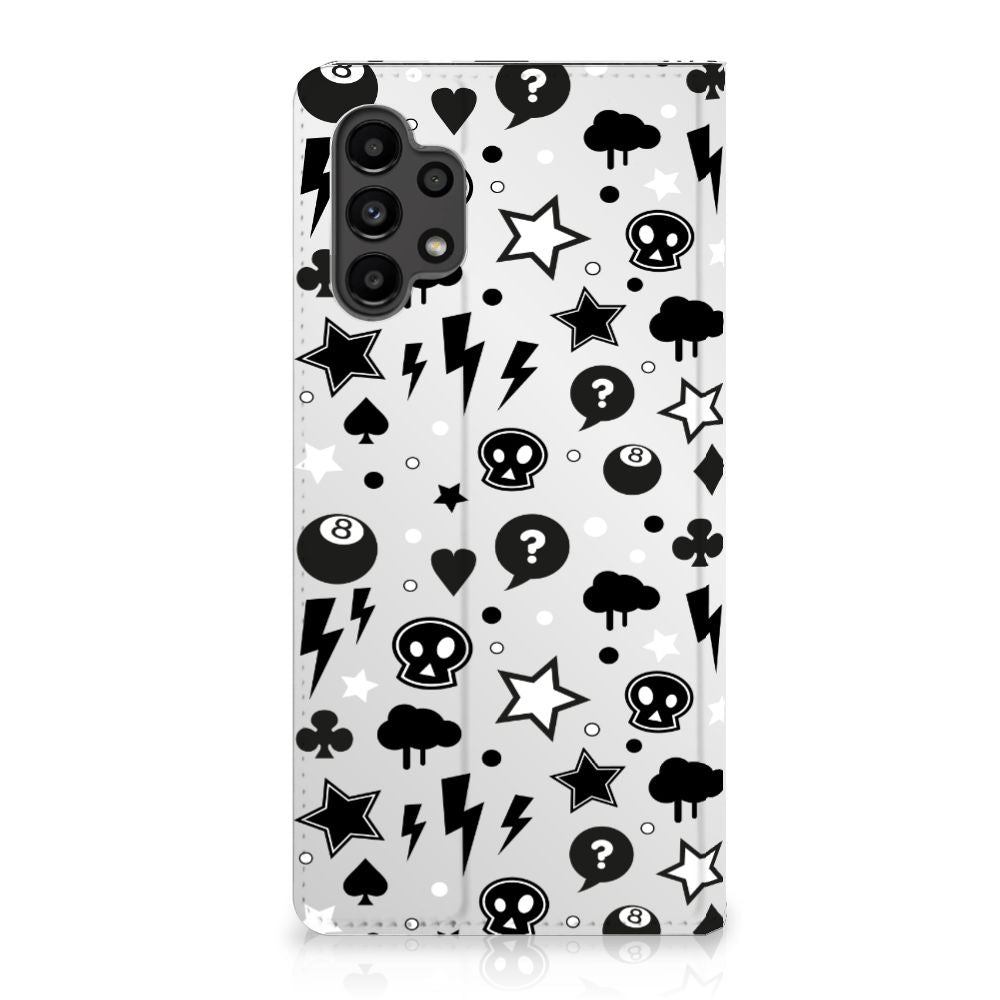 Mobiel BookCase Samsung Galaxy A13 (4G) Silver Punk - B2C Telecom