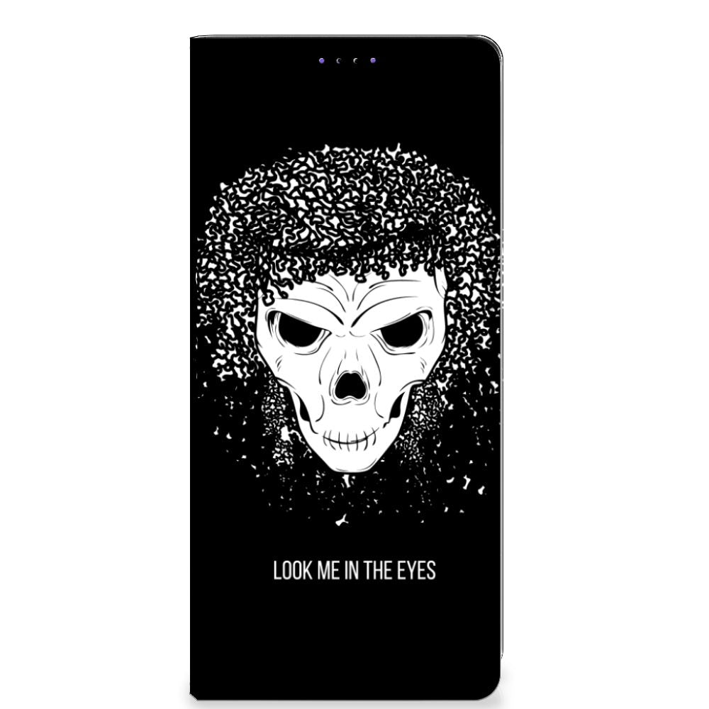 Mobiel BookCase Samsung Galaxy A22 5G Skull Hair - B2C Telecom