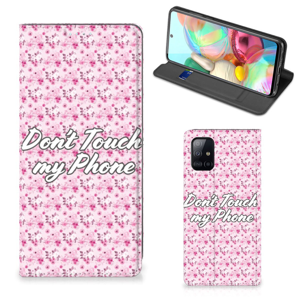 Samsung Galaxy A71 Design Case Flowers Pink DTMP
