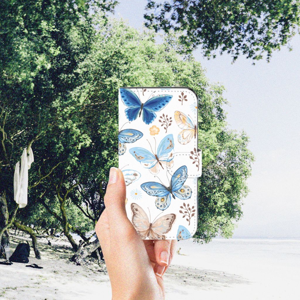 Telefoonhoesje met Pasjes voor Samsung Galaxy S23 Vlinder