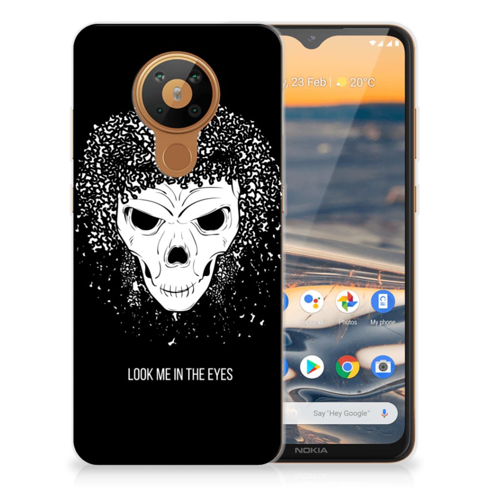Silicone Back Case Nokia 5.3 Skull Hair B2C Telecom
