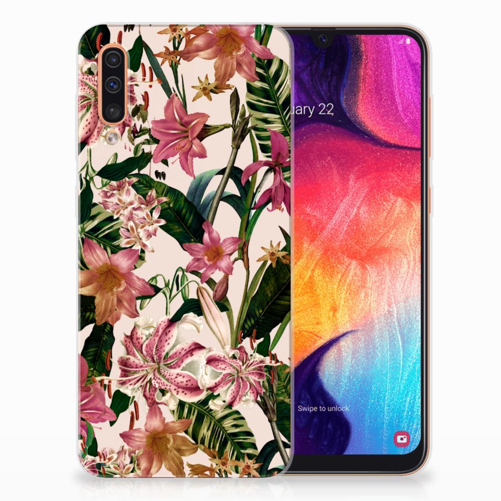 Samsung Galaxy A50 TPU Case Flowers