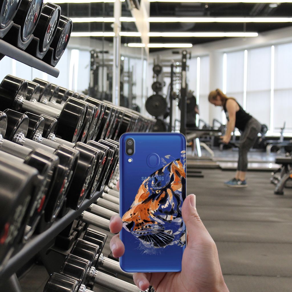 Hoesje maken Samsung Galaxy M20 (Power) Watercolor Tiger