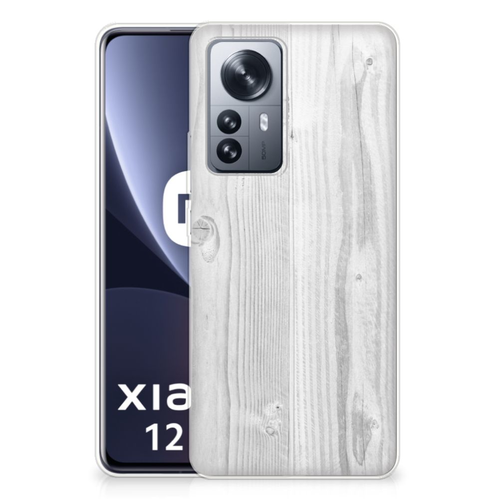 Xiaomi 12 Pro Bumper Hoesje White Wood