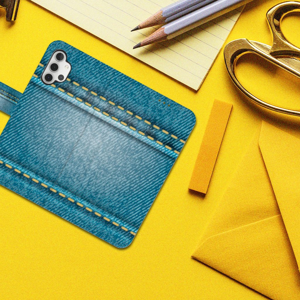 Samsung Galaxy A32 4G Wallet Case met Pasjes Jeans