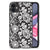 iPhone 11 Bloemen Hoesje Black Flowers