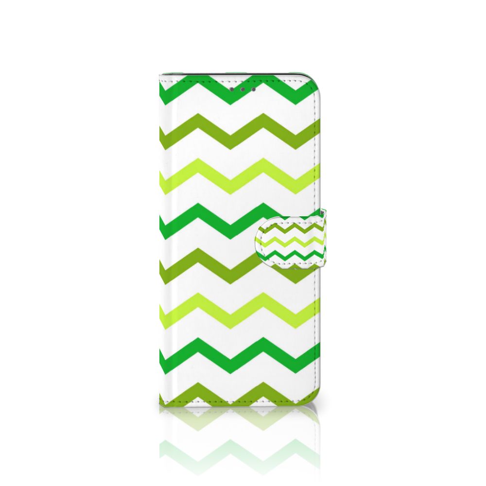 Samsung Galaxy S21 Plus Telefoon Hoesje Zigzag Groen