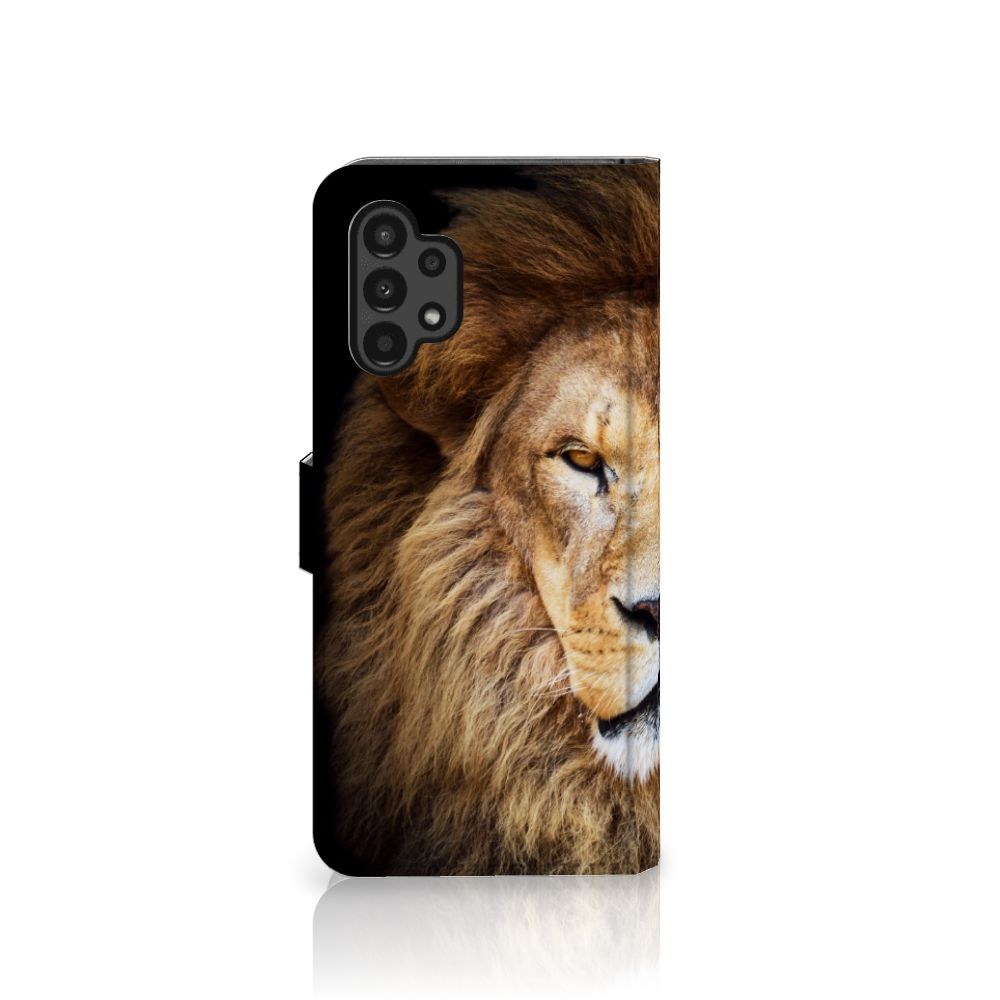 Samsung Galaxy A13 (4G) Telefoonhoesje met Pasjes Leeuw