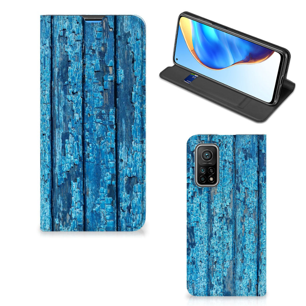 Xiaomi Mi 10T | 10T Pro Book Wallet Case Wood Blue