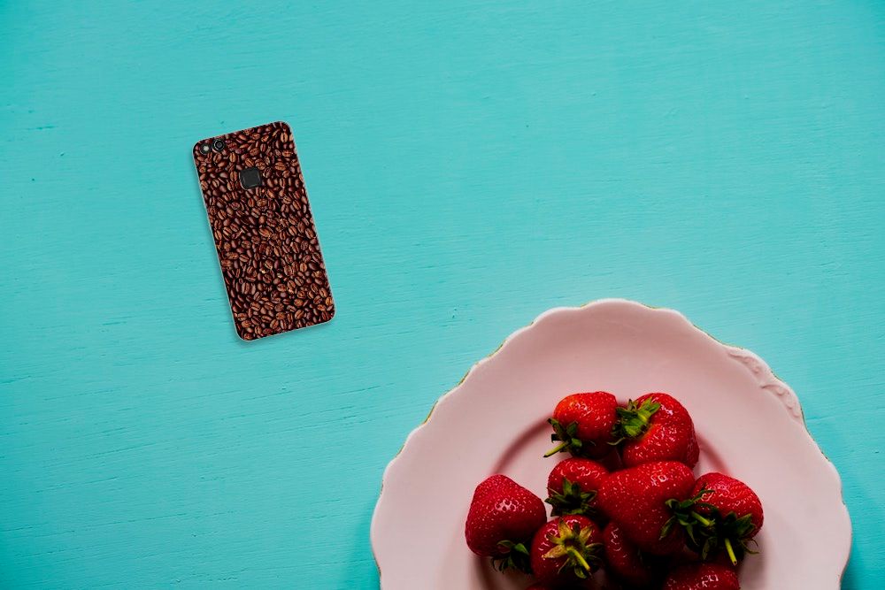 Huawei P10 Lite Siliconen Case Koffiebonen