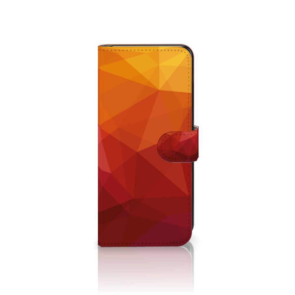 Book Case voor Motorola Moto G72 Polygon Red