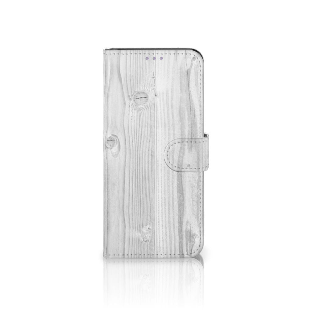 OnePlus Nord CE 5G Book Style Case White Wood
