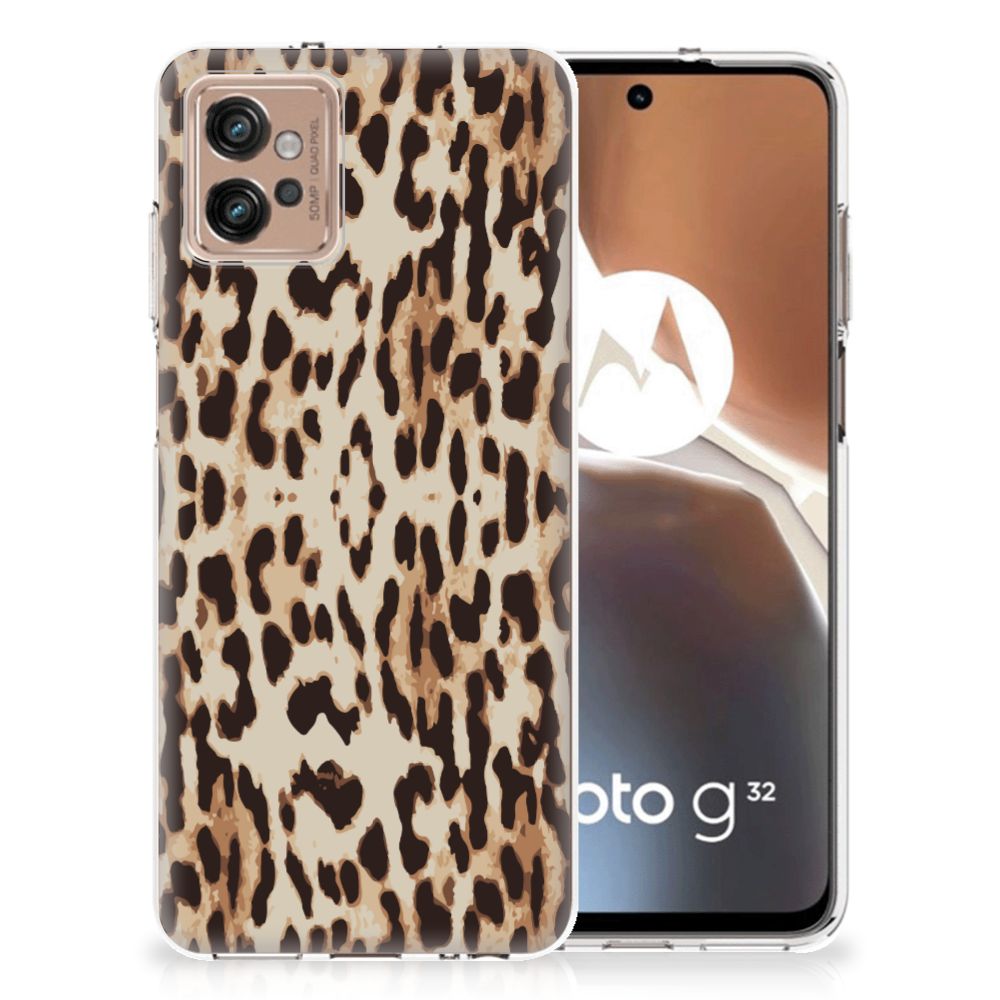 Motorola Moto G32 TPU Hoesje Leopard B2C Telecom
