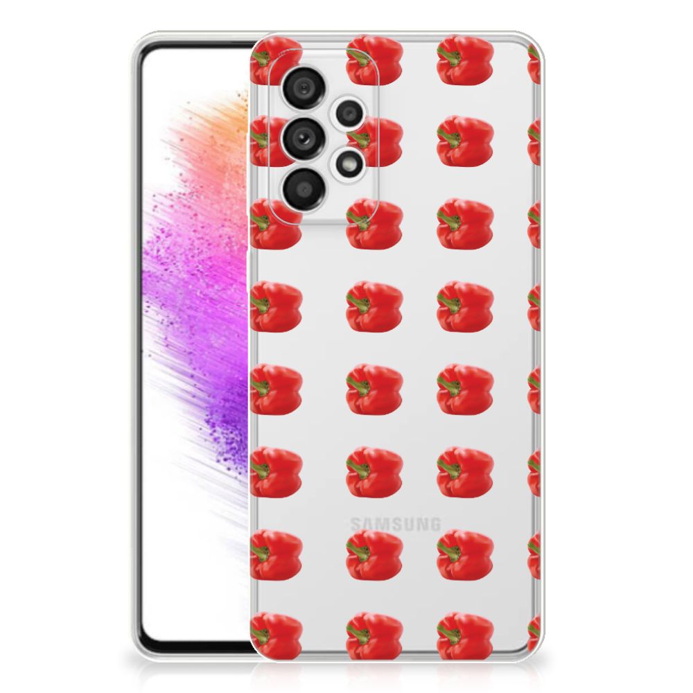 Samsung Galaxy A73 5G Siliconen Case Paprika Red B2C Telecom