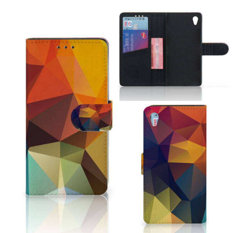 Sony Xperia Z3 Book Case Polygon Color
