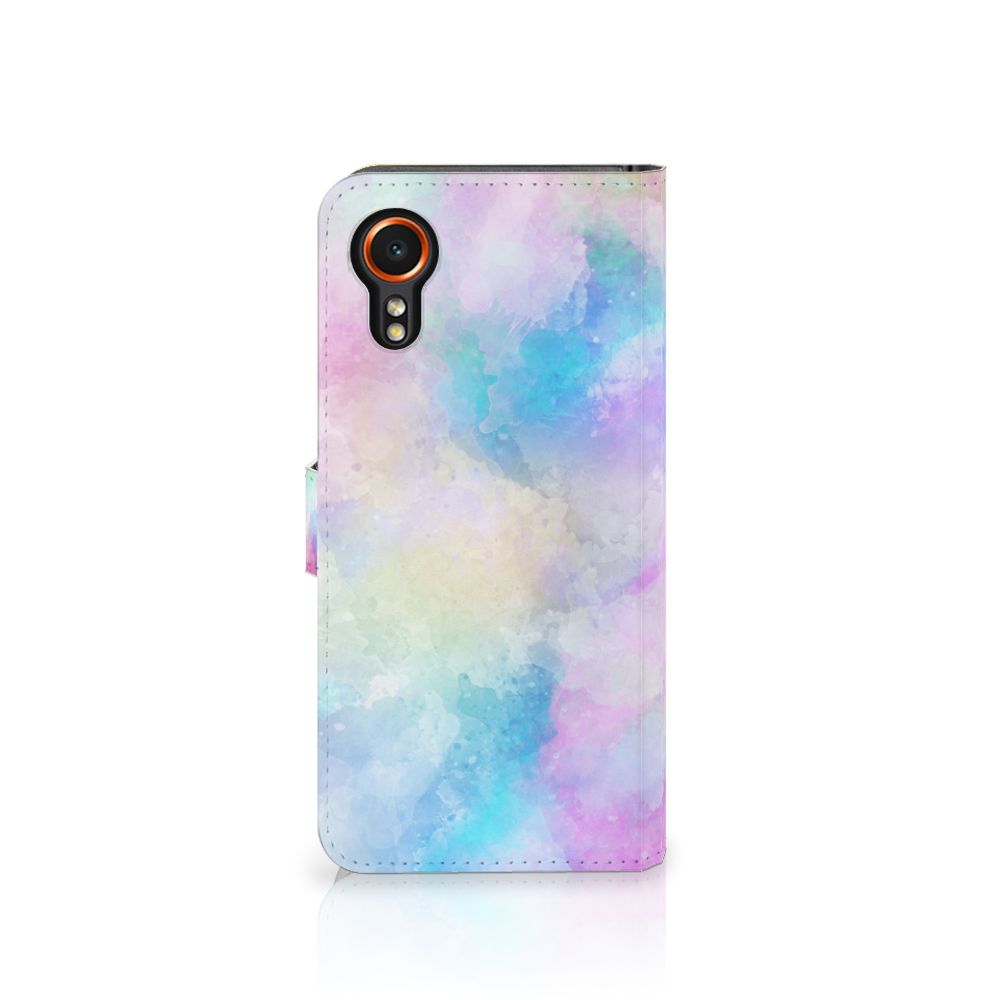 Hoesje Samsung Galaxy Xcover 7 Watercolor Light met pastelkleuren en unieke watercolor ontwerp.