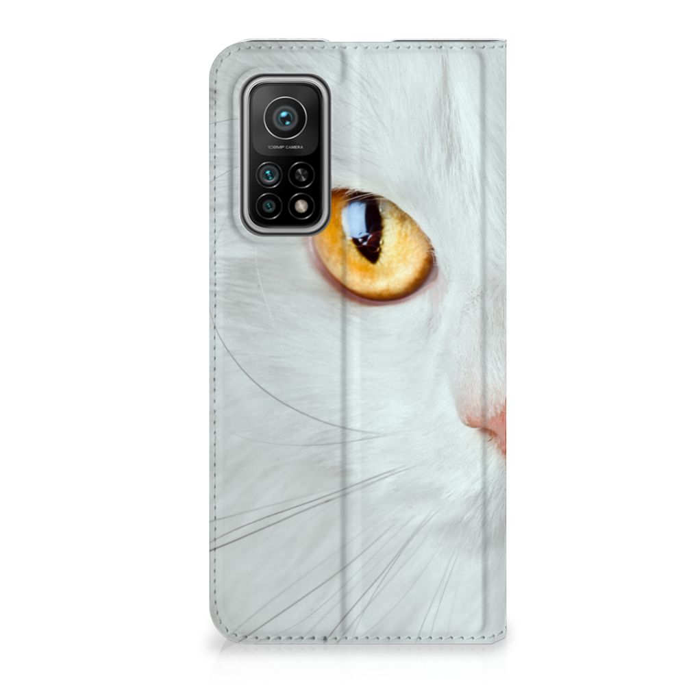 Xiaomi Mi 10T | 10T Pro Hoesje maken Witte Kat - B2C Telecom