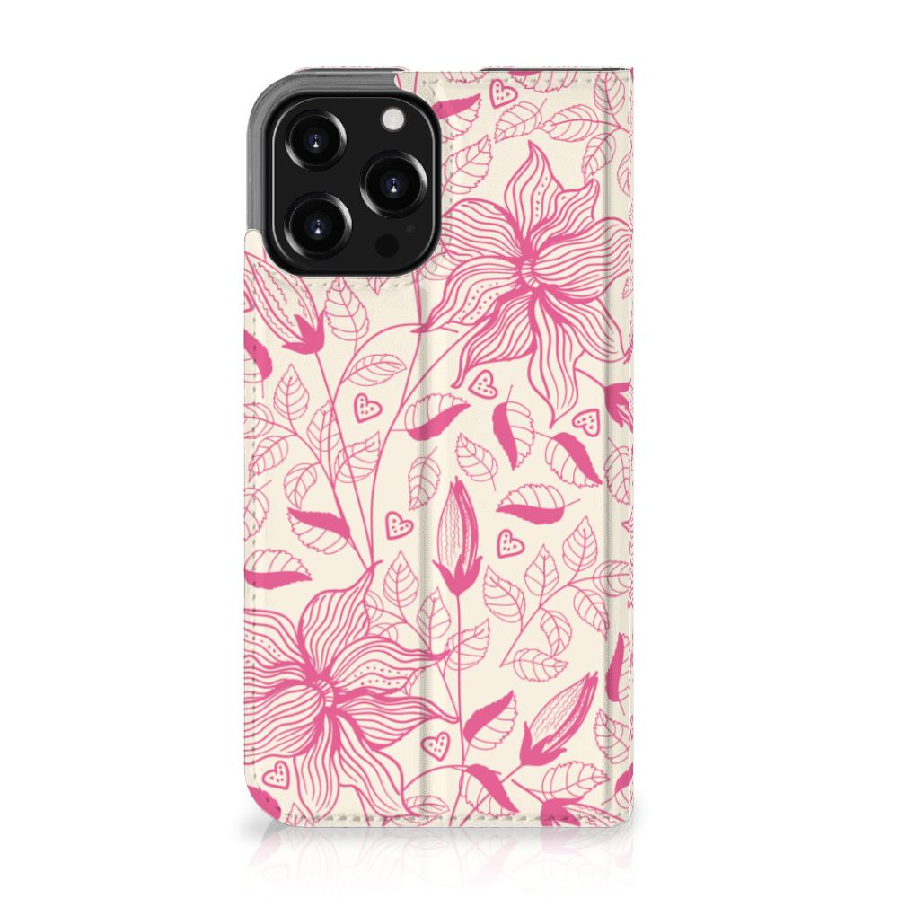 iPhone 13 Pro Max Smart Cover Pink Flowers - B2C Telecom