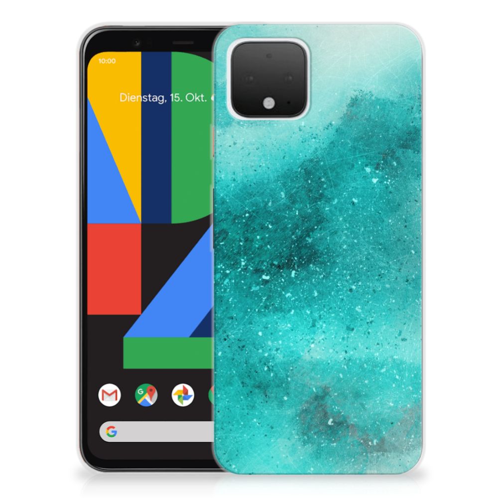 Hoesje maken Google Pixel 4 Painting Blue