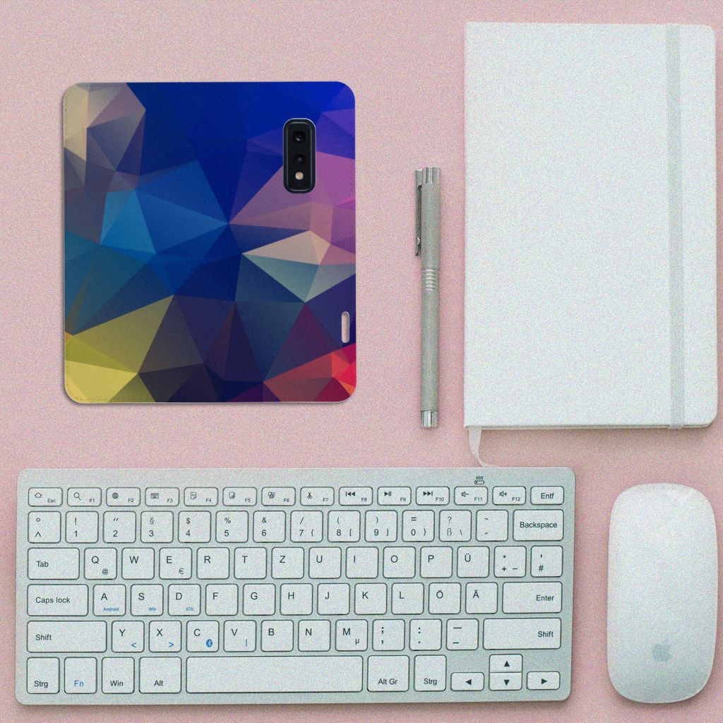 Samsung Galaxy S10e Stand Case Polygon Dark
