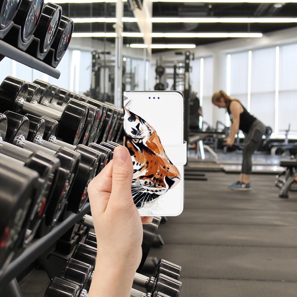 Hoesje Samsung Galaxy S10 Watercolor Tiger
