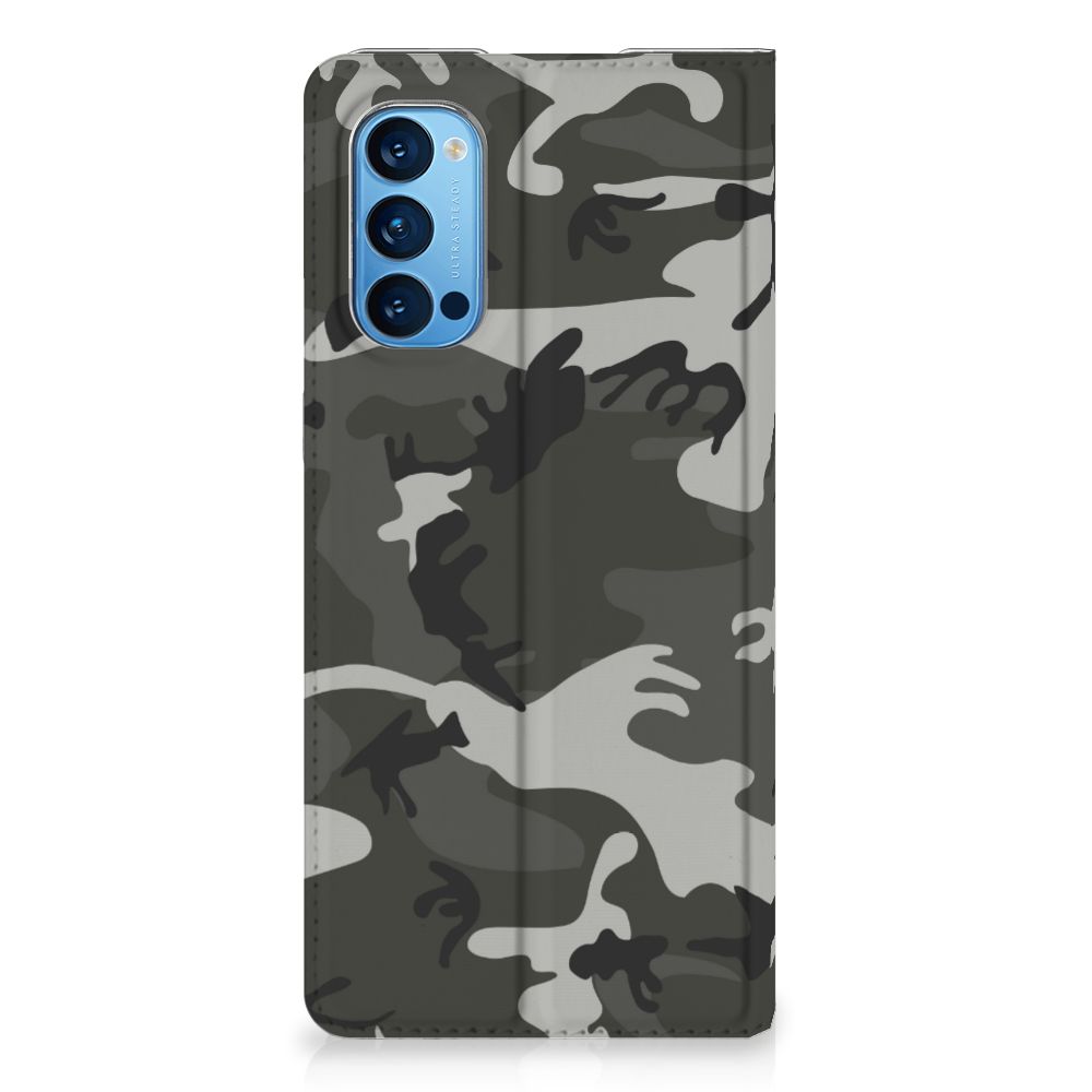 OPPO Reno4 Pro 5G Hoesje met Magneet Army Light - B2C Telecom