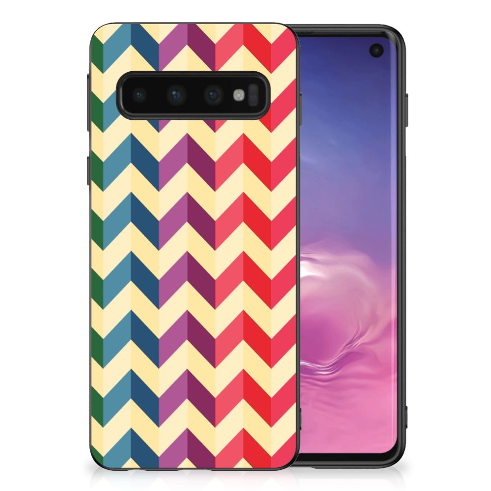 Samsung Galaxy S10 Bumper Case Zigzag Multi Color B2C Telecom